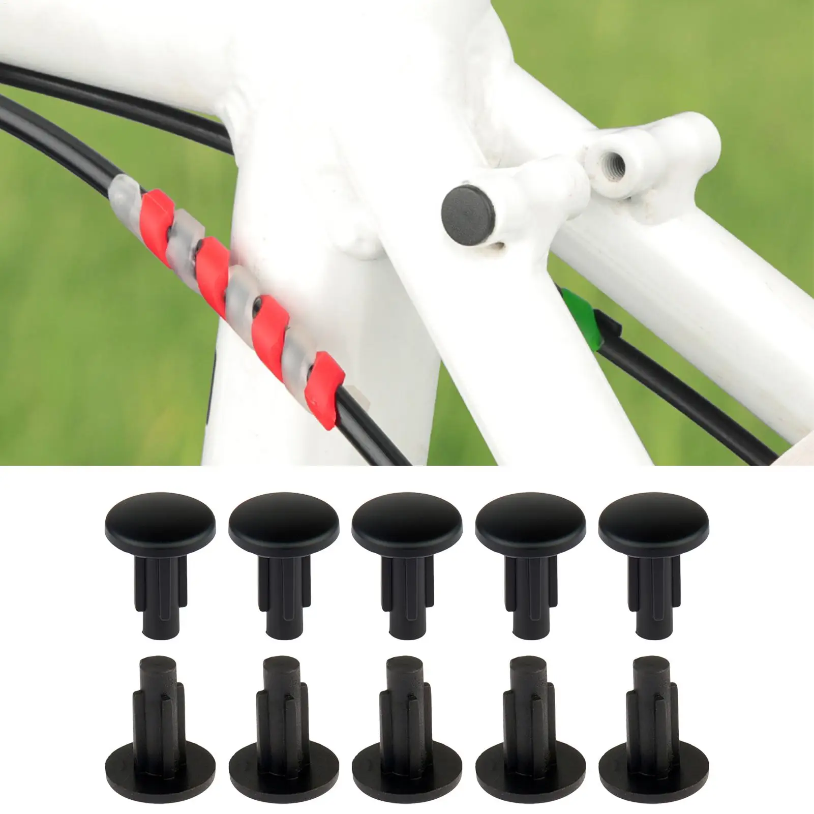 Bicycle Screw Plastic Caps Bowl Set Plug Bike Mountain Road Bicycle Rack Hole Protective Cover Screw Plug Dustproof Cover​ - view 5
