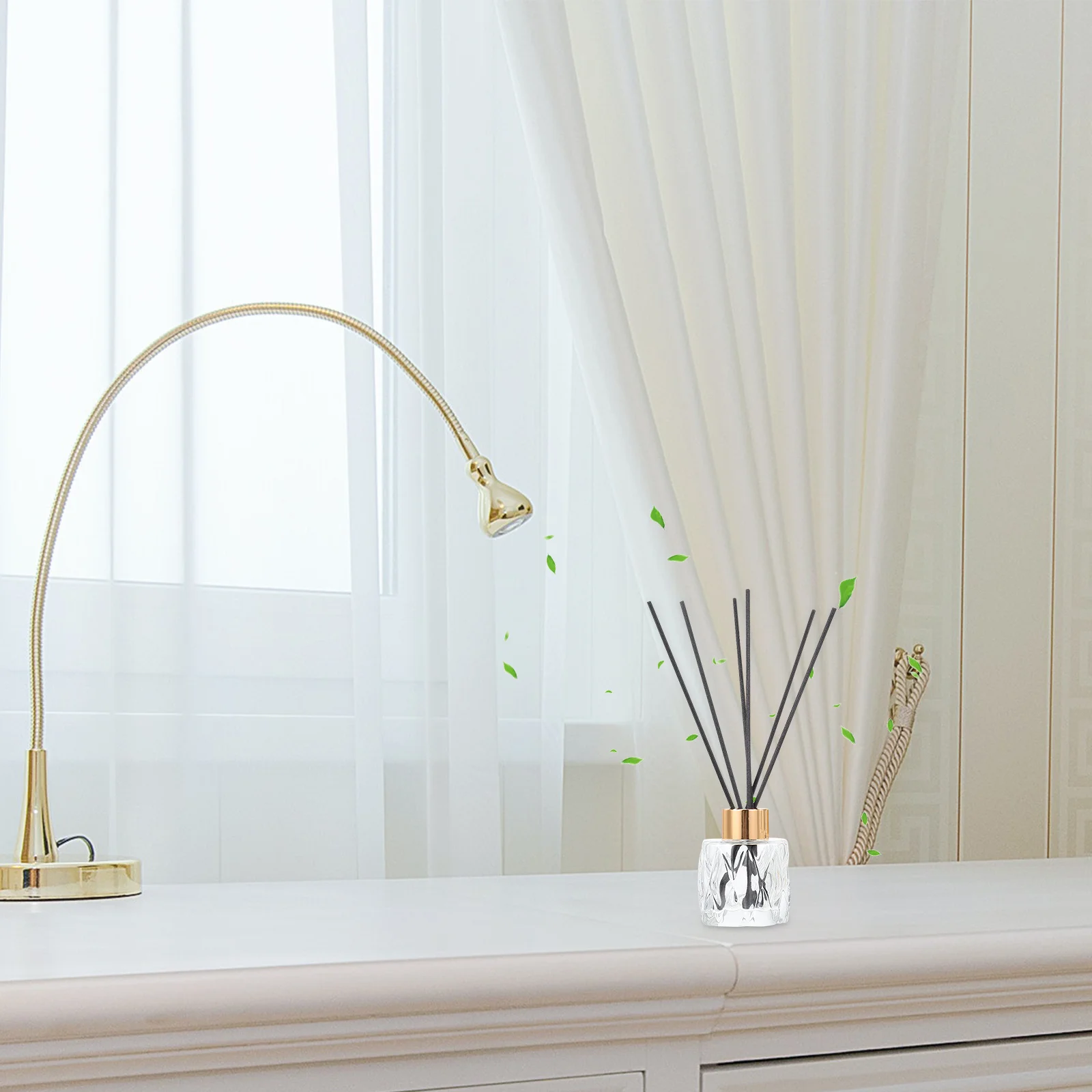 

1Set Glass Diffuser Bottle Aroma Containers Simple Refillable Aromatherapy for Home Decor Living Room Wedding Spa