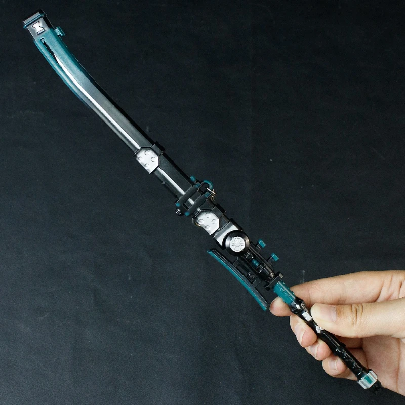 30cm/11.81in zenless zona zero periféricos taijutsu com bainha arma adereços katana faca metal modelo de jogo acessórios de mesa