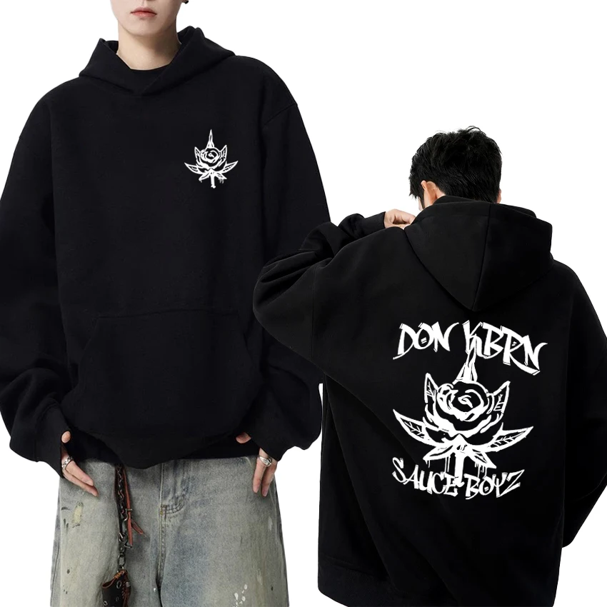 

Hot Rapper Eladio Carrion 2025 New Album Double Sided Print Hoodie Men women harajuku vintage pullovers Unisex Fleece streetwear