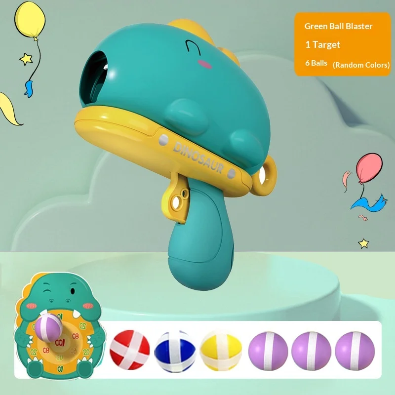 Zabawki dla dzieci: pistolet na miękkie kulki z motywem dinozaura, katapulta, tarcza do strzelania, sportowy zestaw do strzelania, interaktywne zabawki dla chłopców i dziewczynek, prezent.