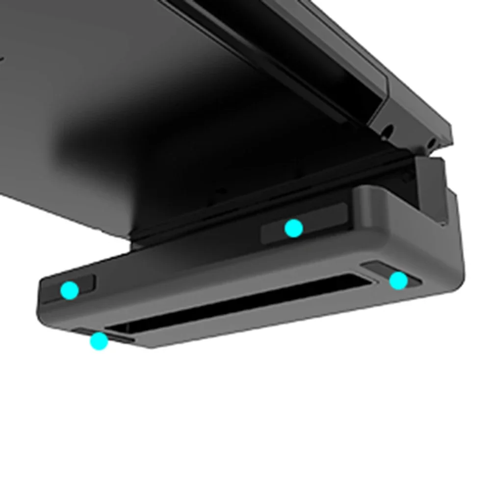 Hot Sales Computer Monitor ABS Stands Foldable USB3.0 Port Keyboard Mouse Storage Shelf And Drawer Monitor Holder Parts