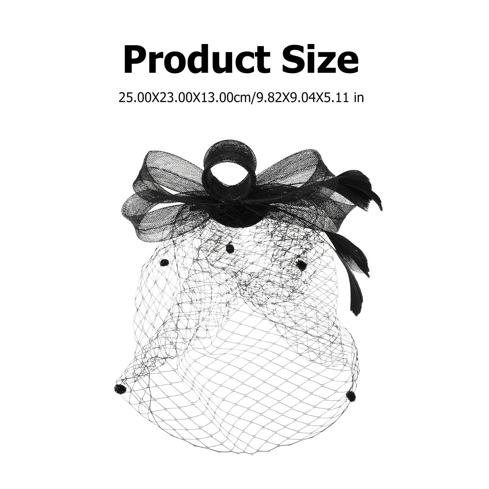 

Elegant Birdcage Veil Fascinator Wedding Hair Accessories Premium Mesh Lace Headband for Bridal Party Tea Party Hat