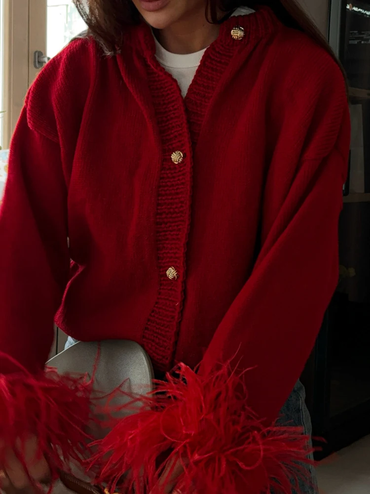 

Женский повседневный однобортный свитер, топ, элегантный пушистый кардиган с длинными рукавами, модные однотонные короткие пальто с круглым вырезом