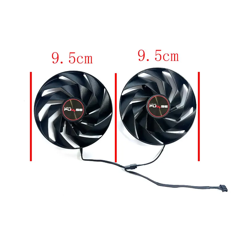 95MM New For SAPPHIRE Radeon RX7600XT 7700XT 7800XT PULSE Graphics Card Replacement Fan FD10015M12D