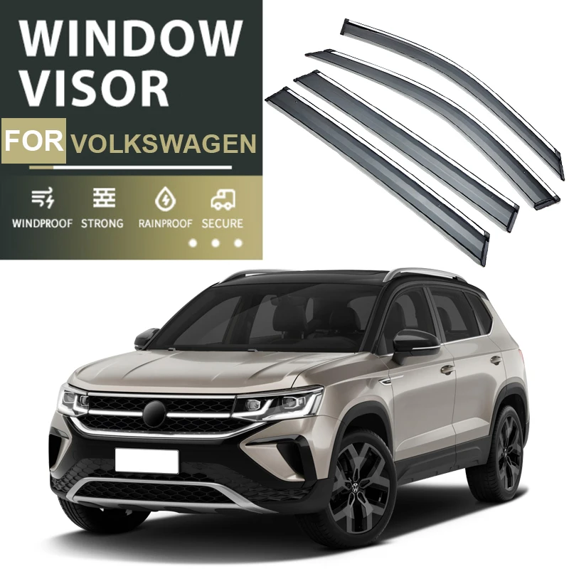 Car Window Visor For Volkswagen POLO Hatchback TAOS JETTA ID.3 ID.4 PASSAT Sedan WAGON GOLF VARIANT TIGUAN Allspace 2005-2025