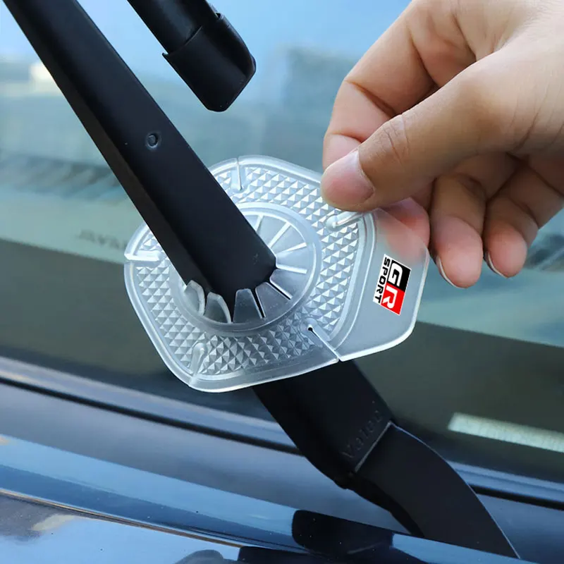 Car Wiper dust pad Leaves Debris Prevention Cover For Toyota GR Sport Gazoo Racing Yaris 86 Corolla Hilux Supra C-HR Accessories