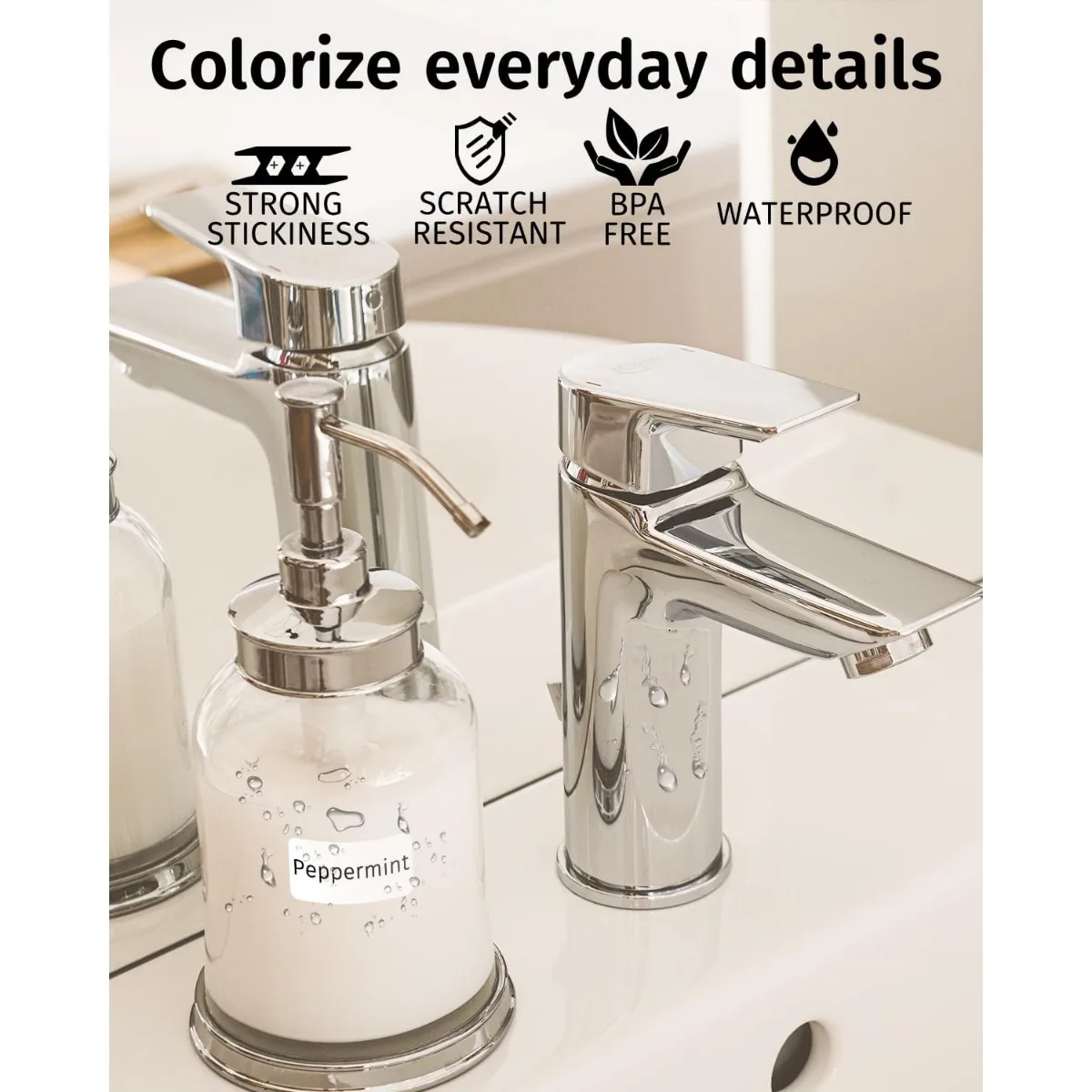 15x30mm White Thermal Label Roll, 210 Labels, Works with D30 P12 Printer, for Parcel, Inventory, Jar & Home Organization