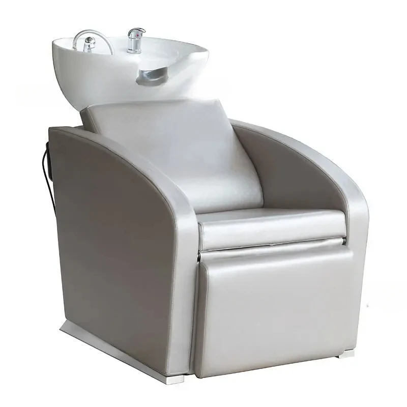 

Stainless Steel Shampoo Chair Hair Saloon Dedicated Sitting Lying Half Electric Shampoo Flushing Bed Manufacturer