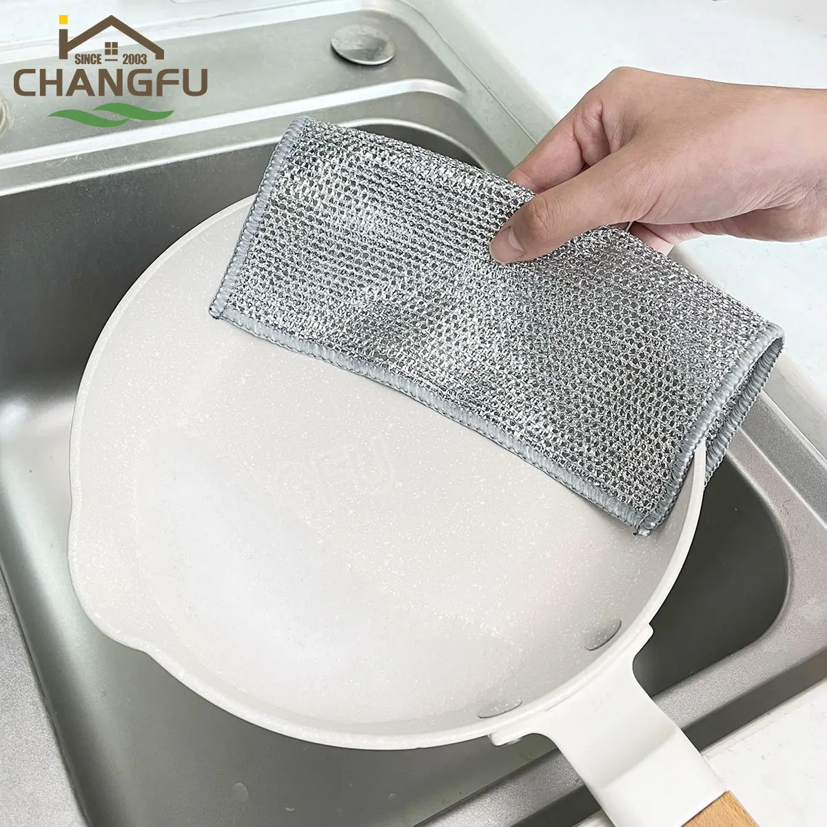 20/1Pcs Magic Cleaning Cloth Thickened Double-sided Metal Steel Wire Rags Kitchen Microwave Stove Pot Washing Dish Cloths Towel