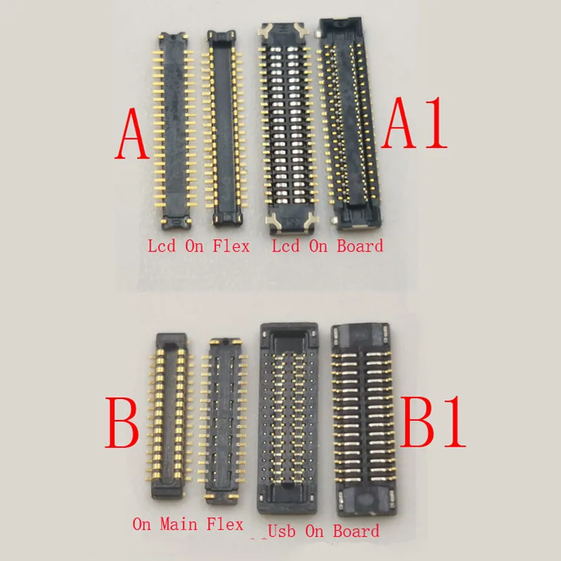 

2-10Pcs LCD Display Screen FPC Connector Plug Usb Charger Flex Board For Motorola Moto E6 XT2005 G7 Play XT1952 G7Play 40 Pin