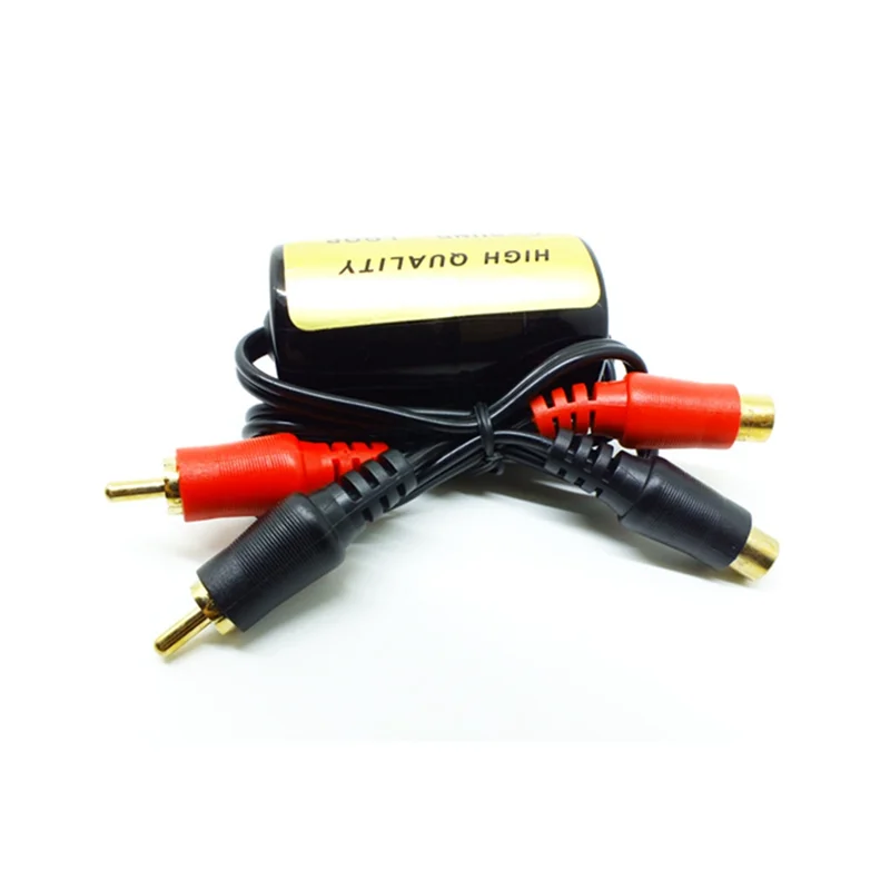 

AX83-RCA аудио шумовой фильтр, подавитель контура заземления, изолятор для автомобиля и дома, стерео 2XRCA, штекер, 2XRCA, гнездо с автомобильным аудио