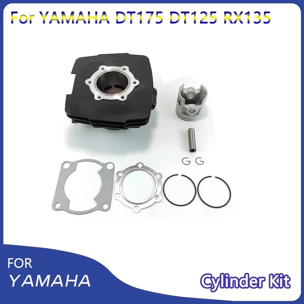 

OTOM Motorcycle Cylinder Kit For YAMAHA DT175 DT125 RX135 Cylinder Block Piston Rings Gaskets Dirt Bike Engine Accessories