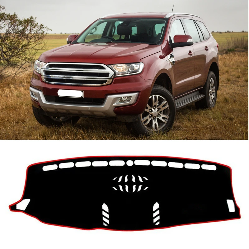 For Ford Everest Ranger P375 2015-2022 Car Dashboard Cover Dash Mat Pad Dashmat Sun Shade Anti-Glare Carpet Interior Accessories