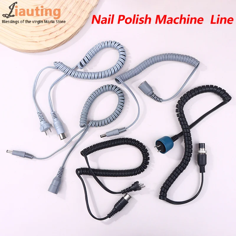 1Pcs Nail Handpiece Power Cable Electric Spring Wire For Strong H6 W-168 202B Manicure Machine Drill Accessories