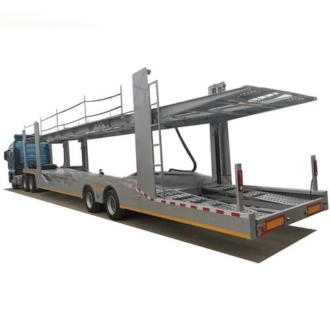 2/3 Axle Stainless Steel Car Trailer for 8-9 Cars Road Transport Good Service