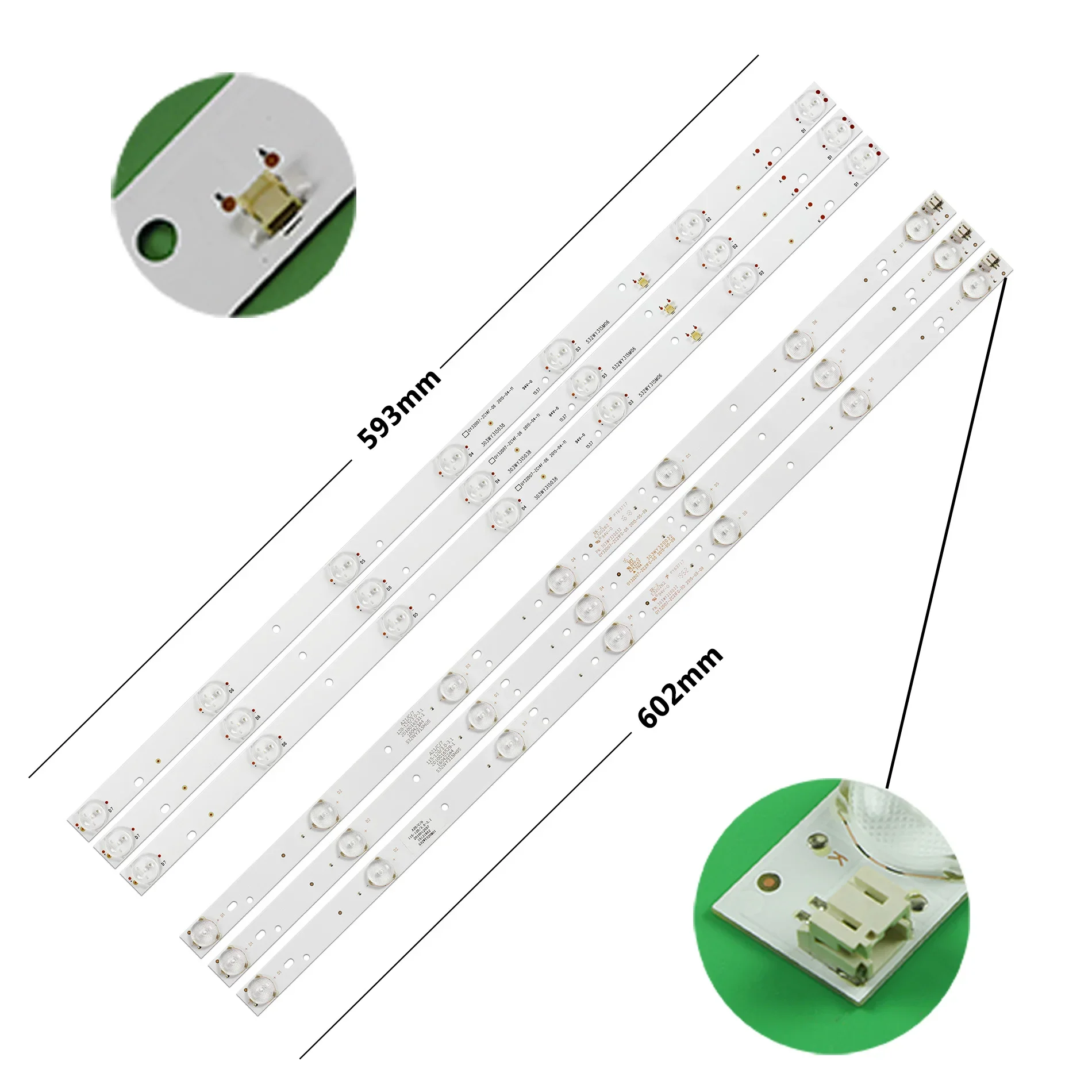 

НОВАЯ светодиодная подсветка для Polaroid Ptv3215led Ptv-3215iled Ptv3215led 7led