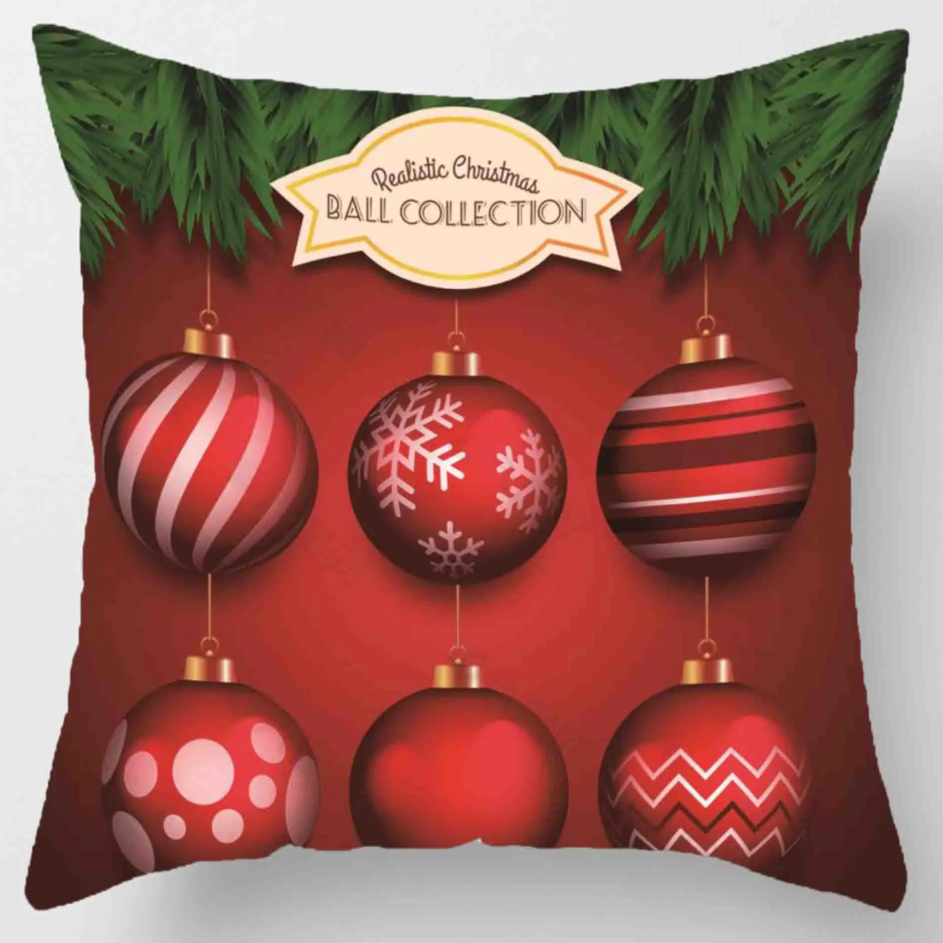 Weihnachtskissen-Set, 45 x 45 cm, Kissenbezug, Weihnachtsornamente, geeignet für Zuhause, Navidad Noel, Weihnachtsgeschenke, Weihnachtsschmuck – Detail 6
