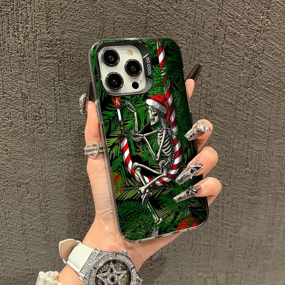 

Skull wearing a hat Phone Case case for iPhone17 16 15 14 13 12 11 Pro/ Max/Plus shock-proof rear cover anti-fingerprint