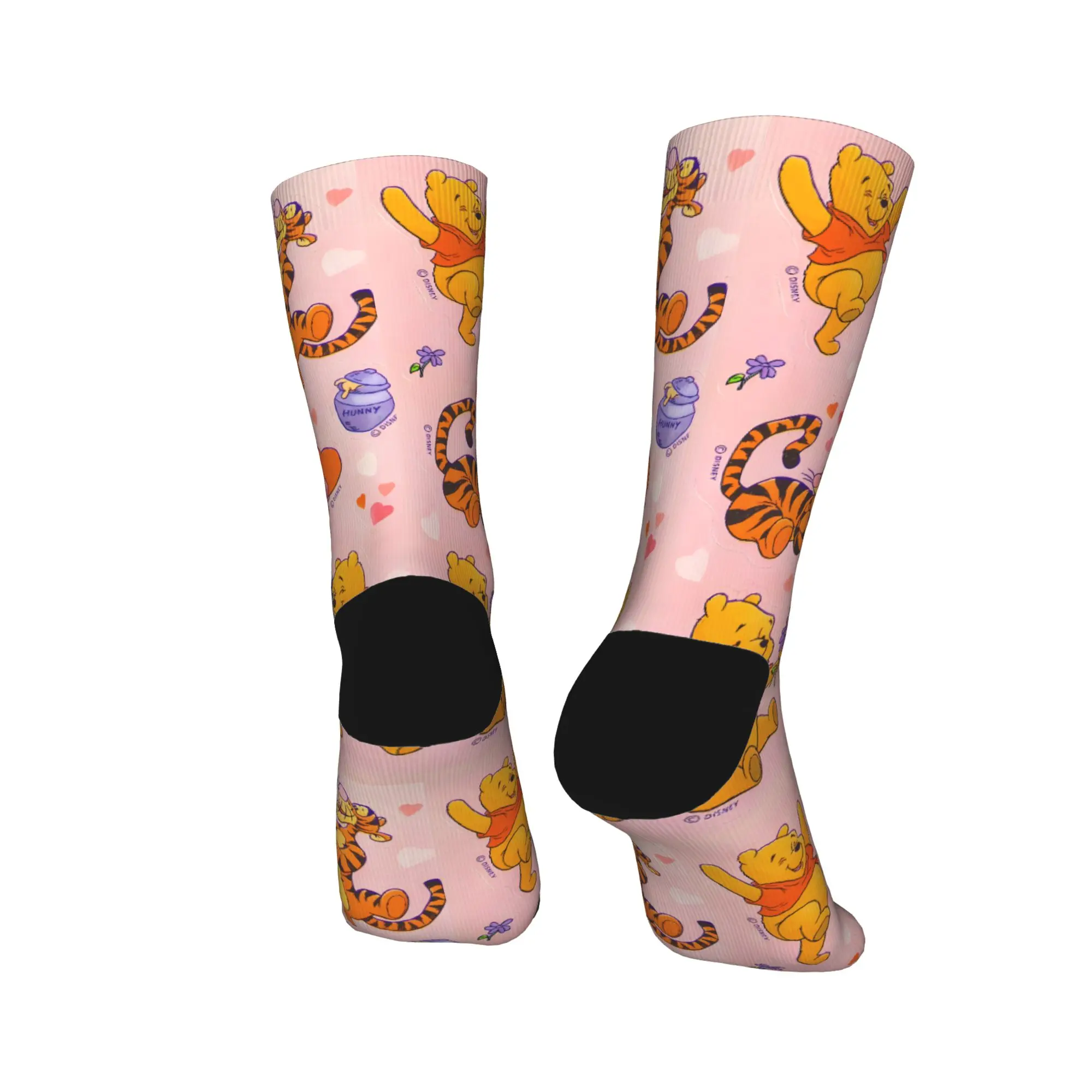 للجنسين الجوارب Winnies the Poohs & Friends جوارب عدم الانزلاق لينة تنفس الجوارب الشتاء Harajuku مطبوعة الجري جوارب رياضية
