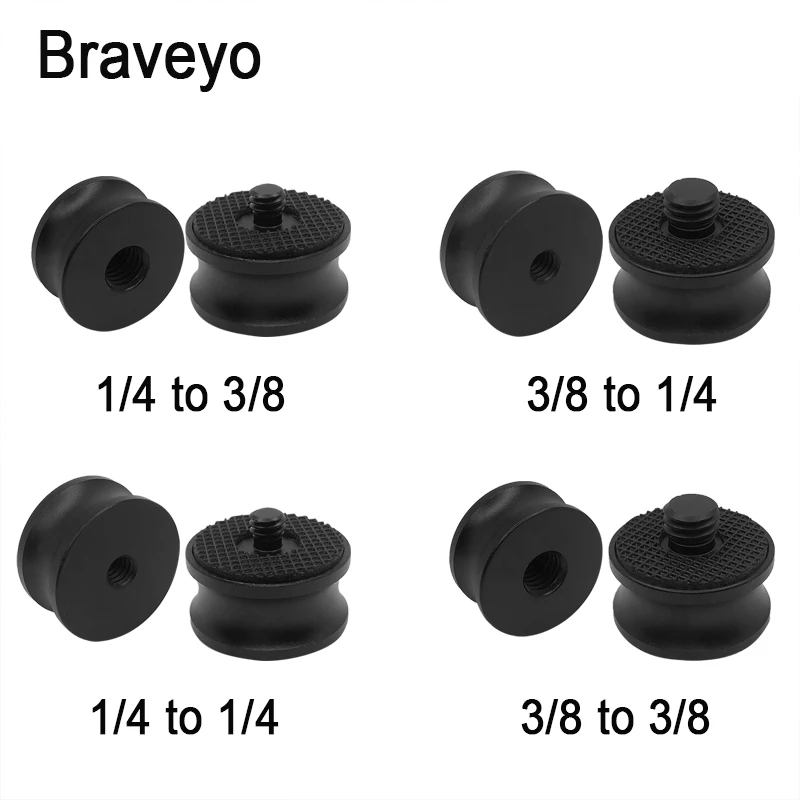 

Conversion Screw Photography Camera Screw 1/4 to 3/8 inch Tripod Ballhead Mount Adapter Aluminum Quick Release Screw For Dslr