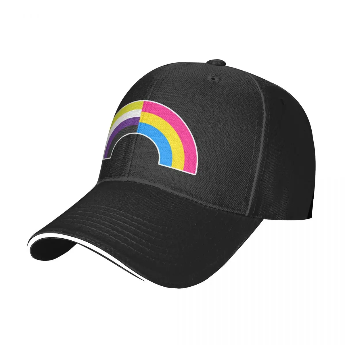 Non-Binary Pan Rainbow Baseball Cap Military Tactical Cap Hood Men's Women's