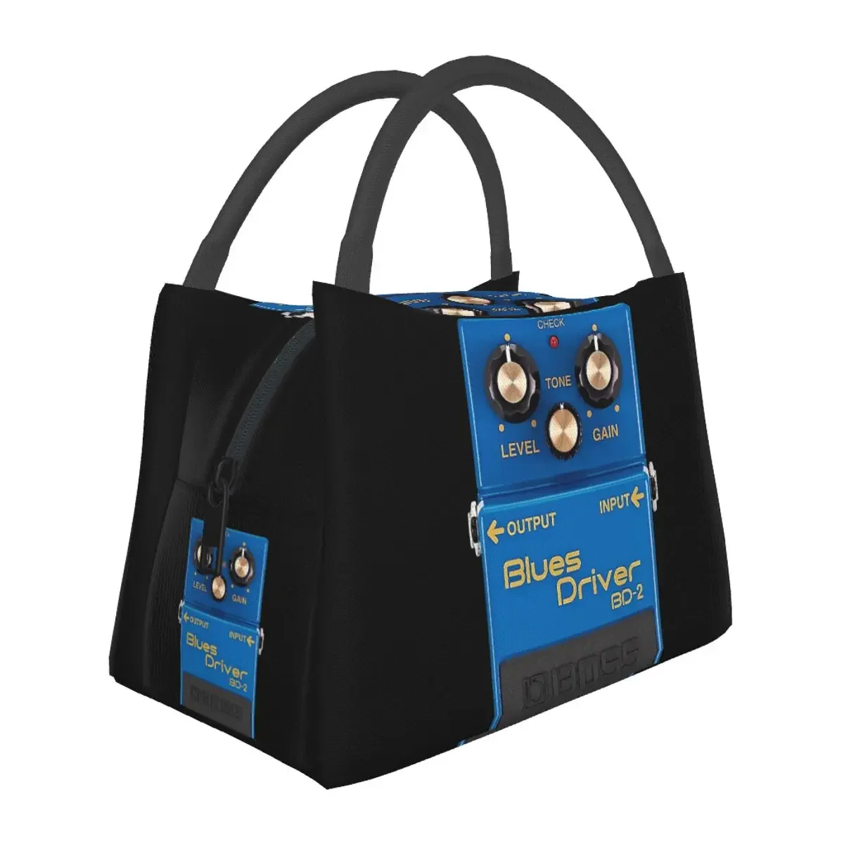 Boss Blues Driver BD-2 Overdrive Bluesbreaker Guitar Pedal Dirty Lunch Bags Insulated Bento Box Lunch Tote Picnic Bags Cooler