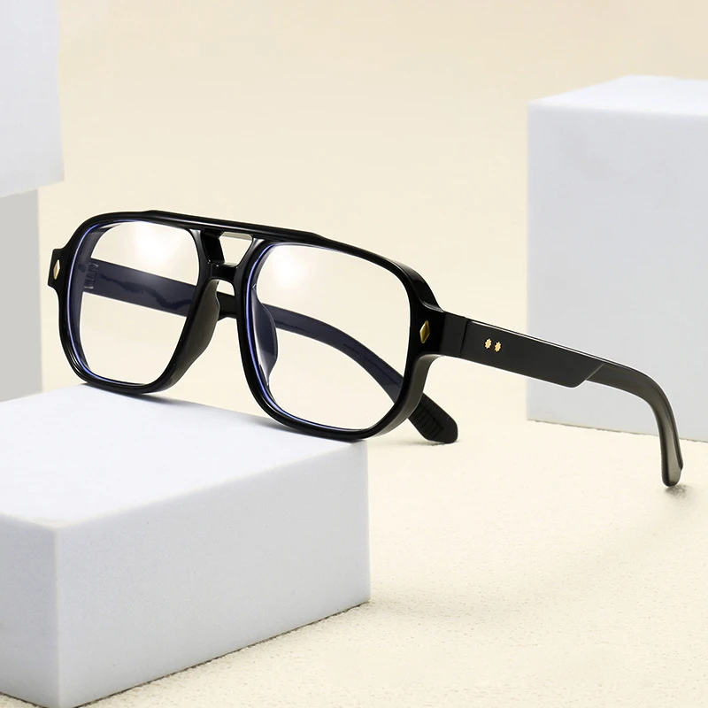 Square Frame Eyeglasses, Trendy Vision Glasses