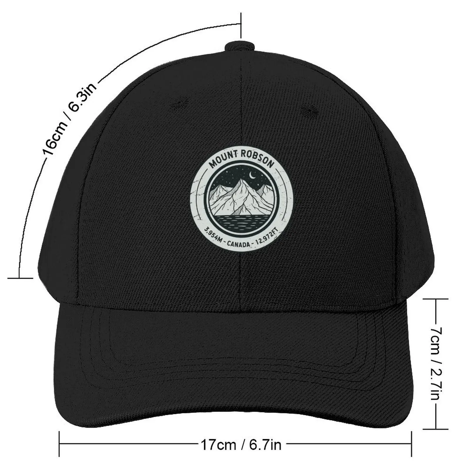 Mount Robson Canada | Hiking | Skiing Baseball Cap Military Tactical Cap Golf Baseball Men Women's