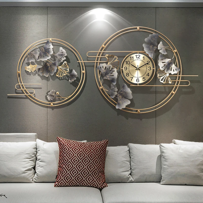 Fashion Design Metal Wall Clock Modern Luxury Digital Wall Clocks Modern Living Room Silent Salon Wall Decoration