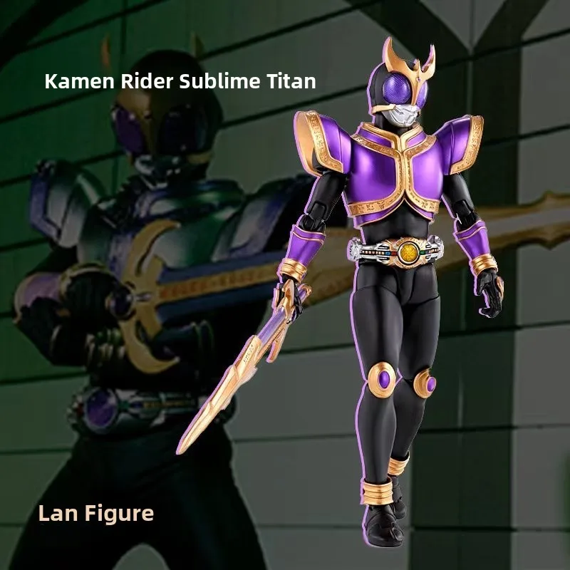 超強力驚異的愛堂道像-ko-真骨彫刻-赤黒金-仮面ライダー-タイタン-アセンション-ソルジャー-コレクタブルフィギュア