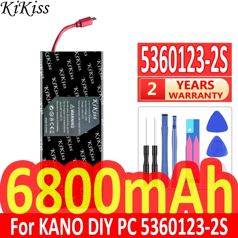 

KiKiss Battery 6800mAh 53601232S For KANO DIY PC 5360123-2S Digital