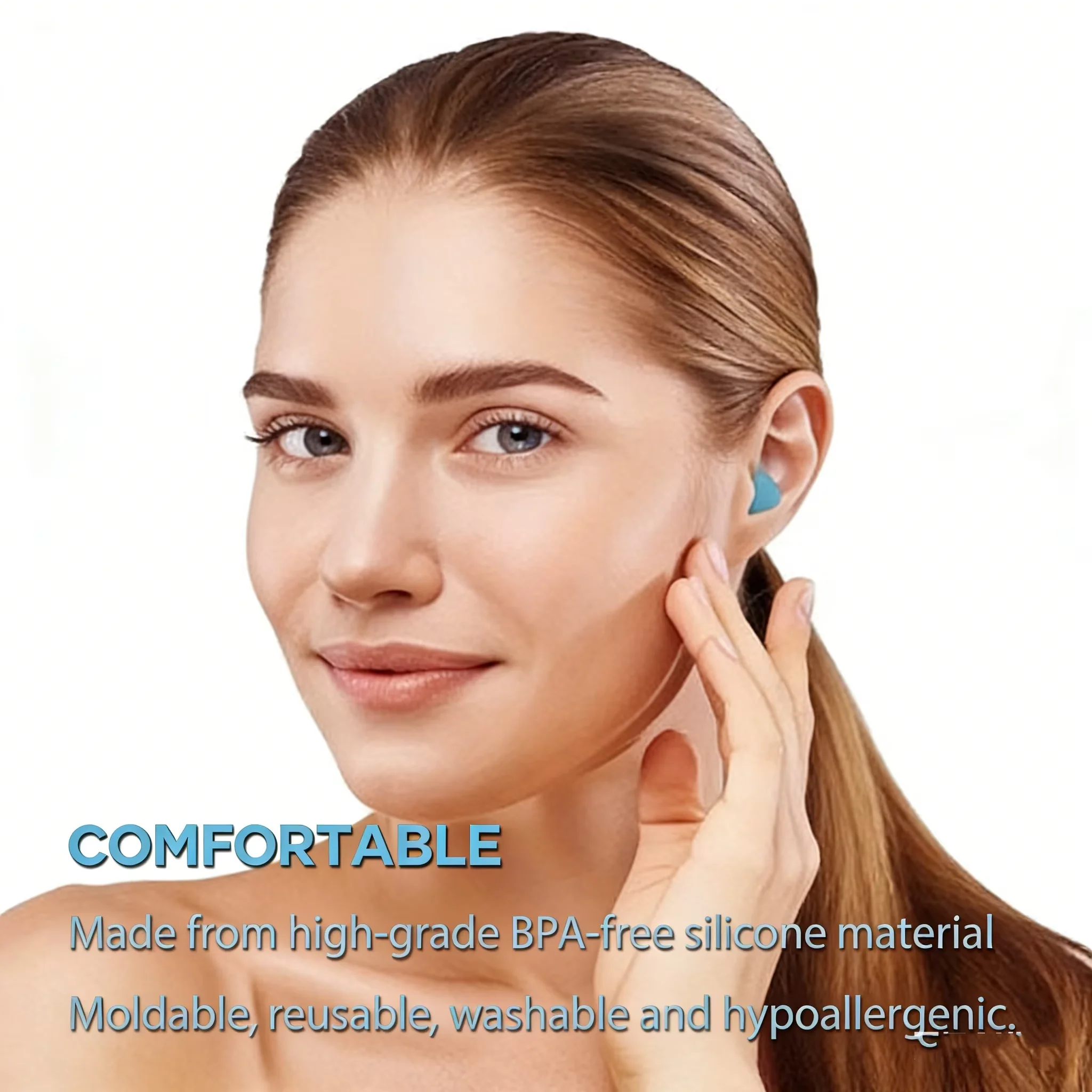 1Box12pcs super Soundproof Earplugs Made of Silicone Immersive Noise Cancelling Earplugs for Men&Women Sleep God Silent Earplug