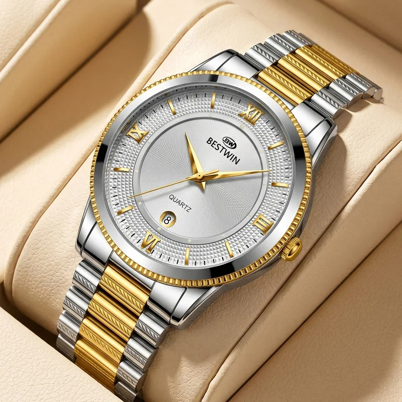 Casual Men's Quartz Watch Waterproof Luminous Male Wristwatch Versatile Daily Wear Light Luxury Fashion Timepiece Boy Gifts