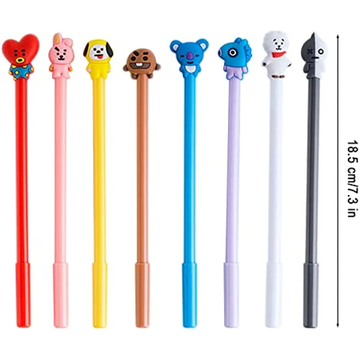 Imagem -06 - Canetas Animais dos Desenhos Animados Cute Cartoon Gel Canetas Meninos Meninas Adequado para Ferramentas de Escrita Kawaii School Supplies Papelaria 24 Pcs