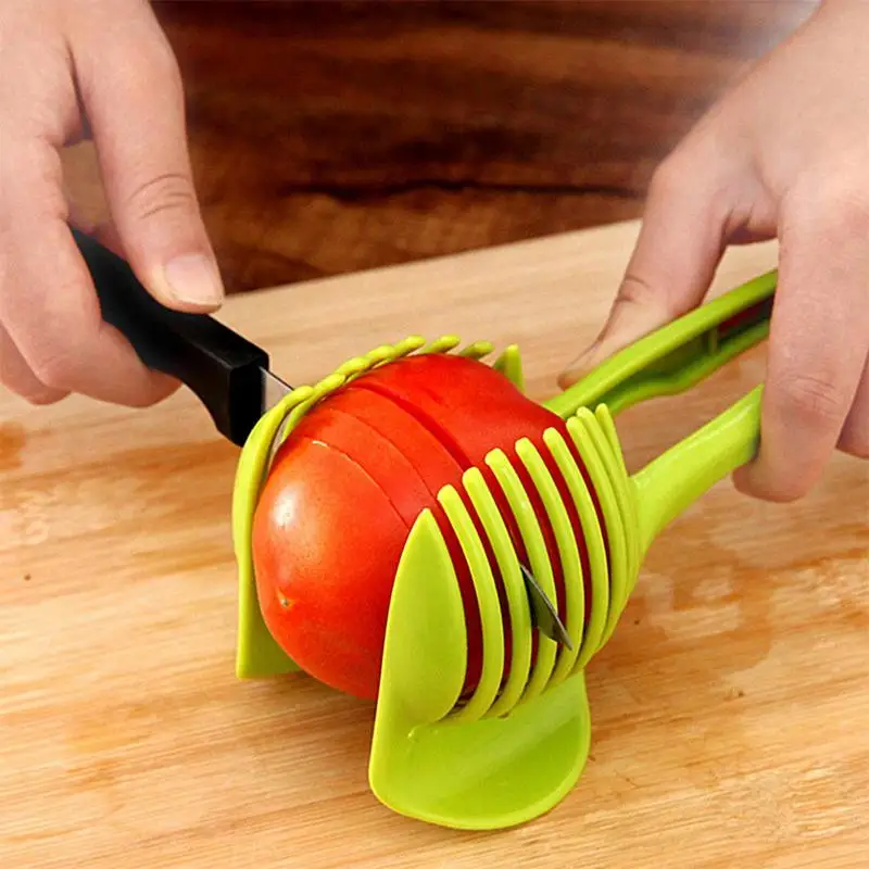 Hand Tomato Slicer Manual Vegetable Cutting Gadgets Multifunctional Kitchen Gadgets Rack For Onion Potato Tomato Fruit Salad