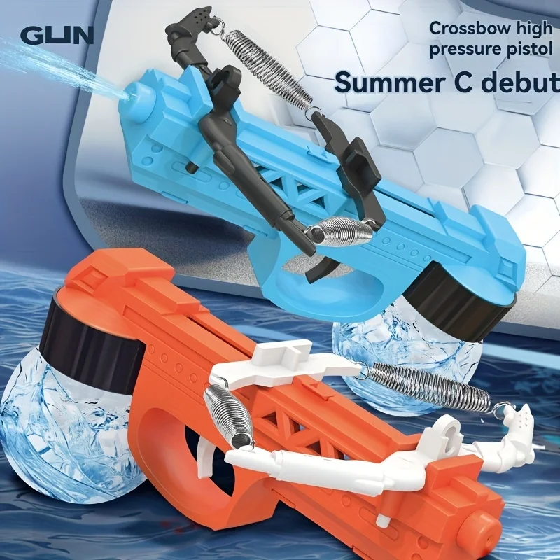 Pistola de água arco e flecha brinquedo sprays água com alta pressão e poderosos homens e mulheres tiro de longa distância pull-out grande capacidade internet celebridade pistola de água