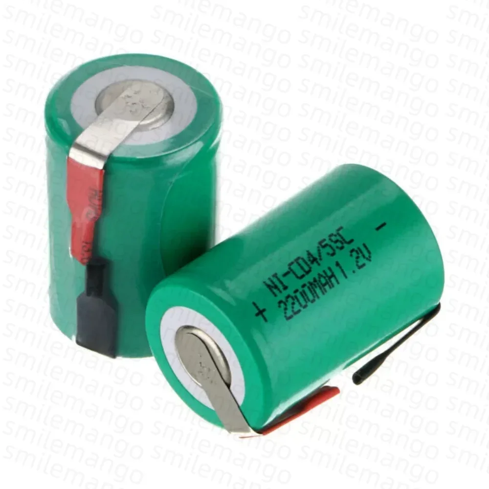 4/5SC Drill Batteries 2200mAh 1.2V 4/5 Sub C Ni-CD Rechargeable Battery For Shaves Emergency Lighting Electric 4/5 Sub C Battery