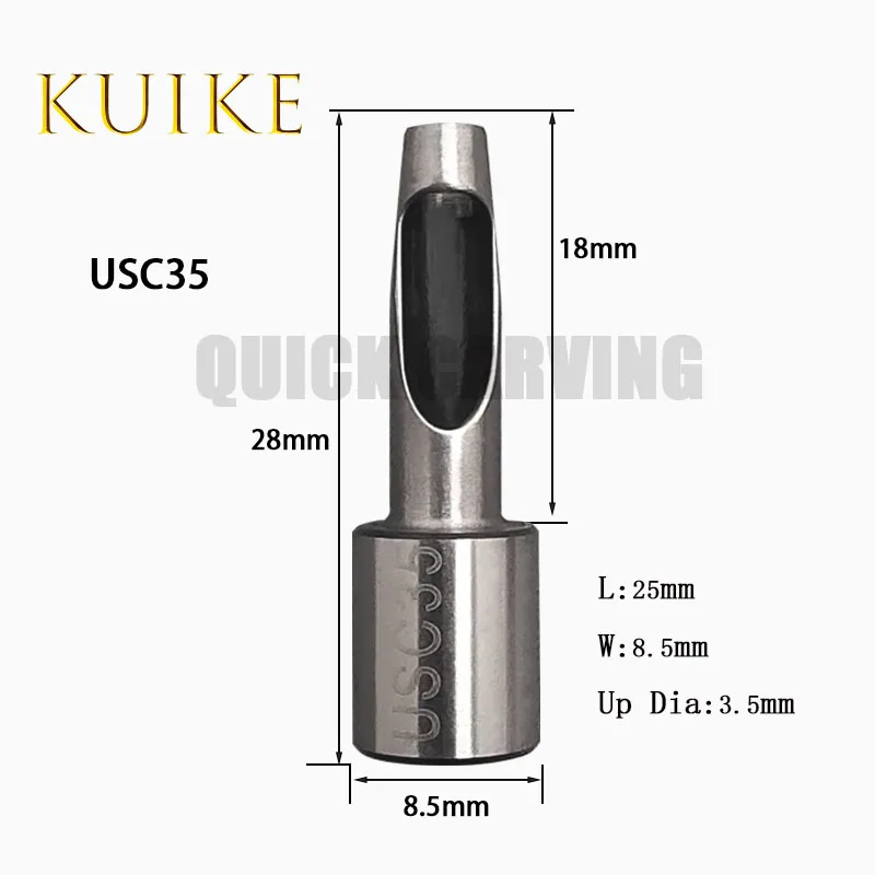 10PCS EMMA Stanzen Messer 28mm USC Loch Stanzen Schneiden Maschine Zubehör HSS Punch Bit Leder Stanzen für perforierte Schnitt