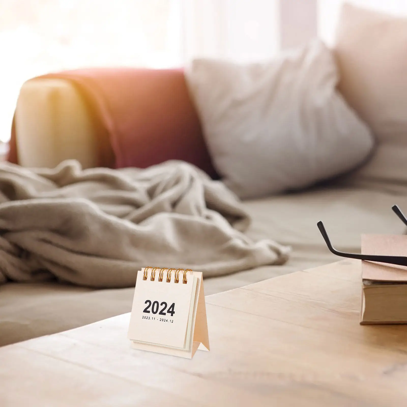 

Household Freestanding Calendar Desk Calendars Decorative Office Simple Desktop Small Decoration