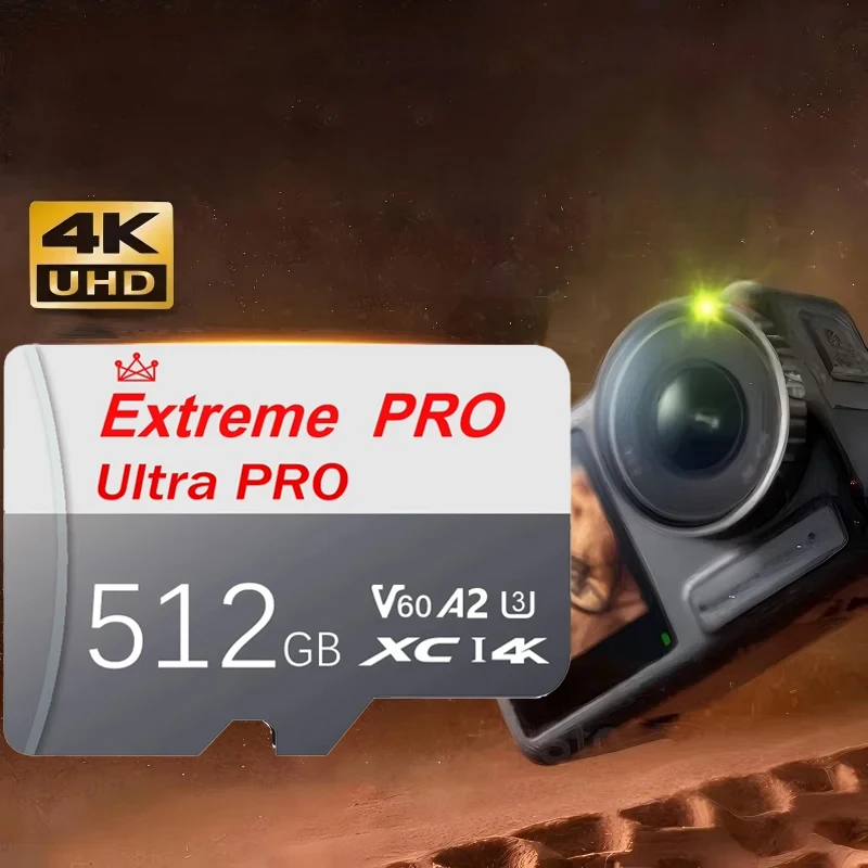 128GB 64GB Micro TF SD Card High-Speed Waterproof 256GB 512GB SD Card UHS-I U3 V30 Class10 Memory Card For GoPro/Camera/Phone
