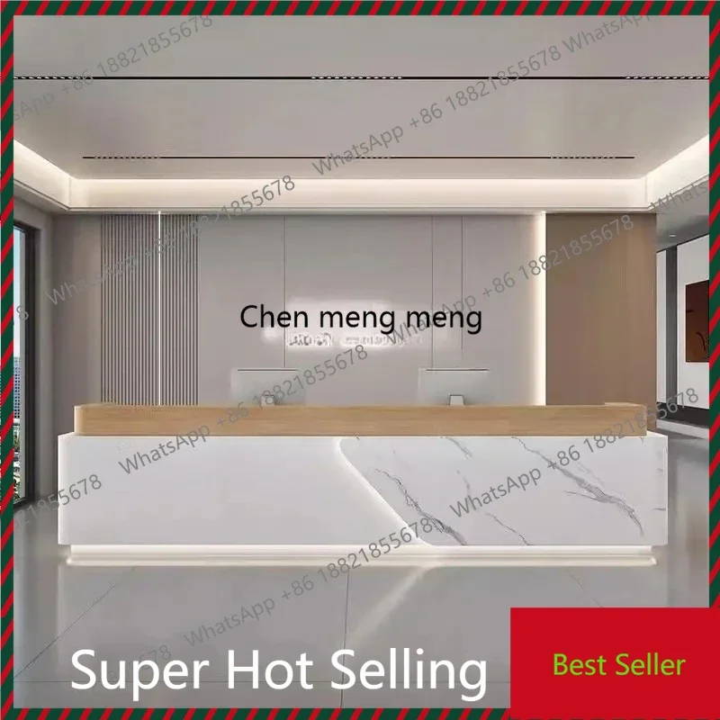 Minimal Commericial Reception Desks Industrial Commericial Business Elegant Reception Desks Service Promotion Bureau Furniture