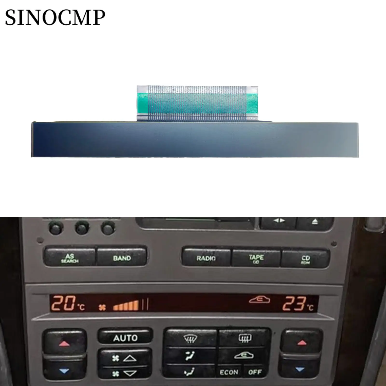 LCD Screen Display 5046206 5048574 12762731 5047592 For Saab 99-05 Heater Climate Control Unit Instrument Cluster LCD Display