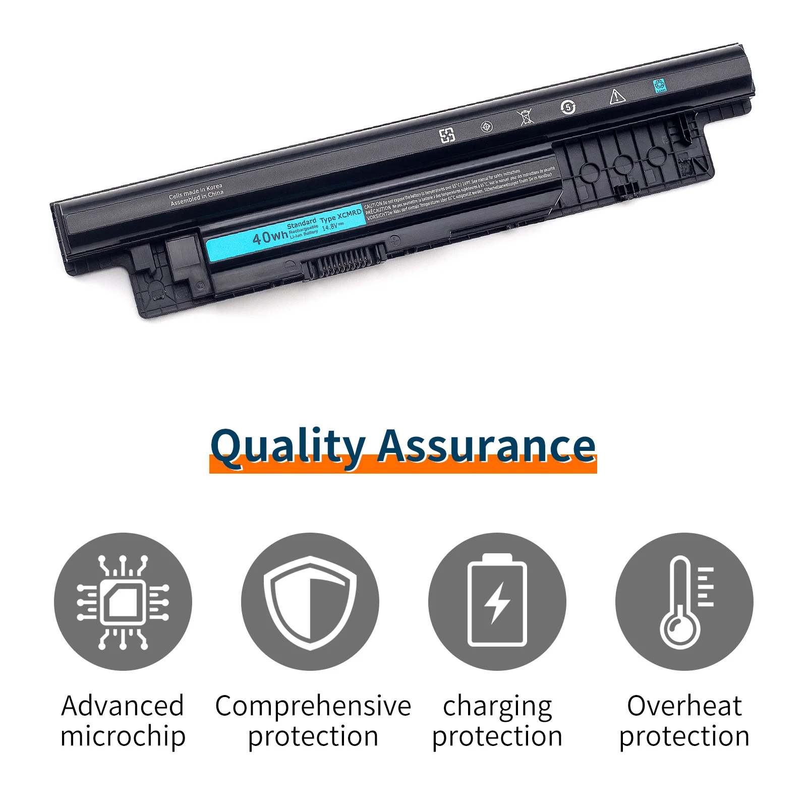 Imagem -02 - Bateria do Portátil para Dell Inspiron Xcmrd 65wh Mr90y 3421 3437 3442 3443 3521 3721 3737 5421 5437 5537 5521 5737