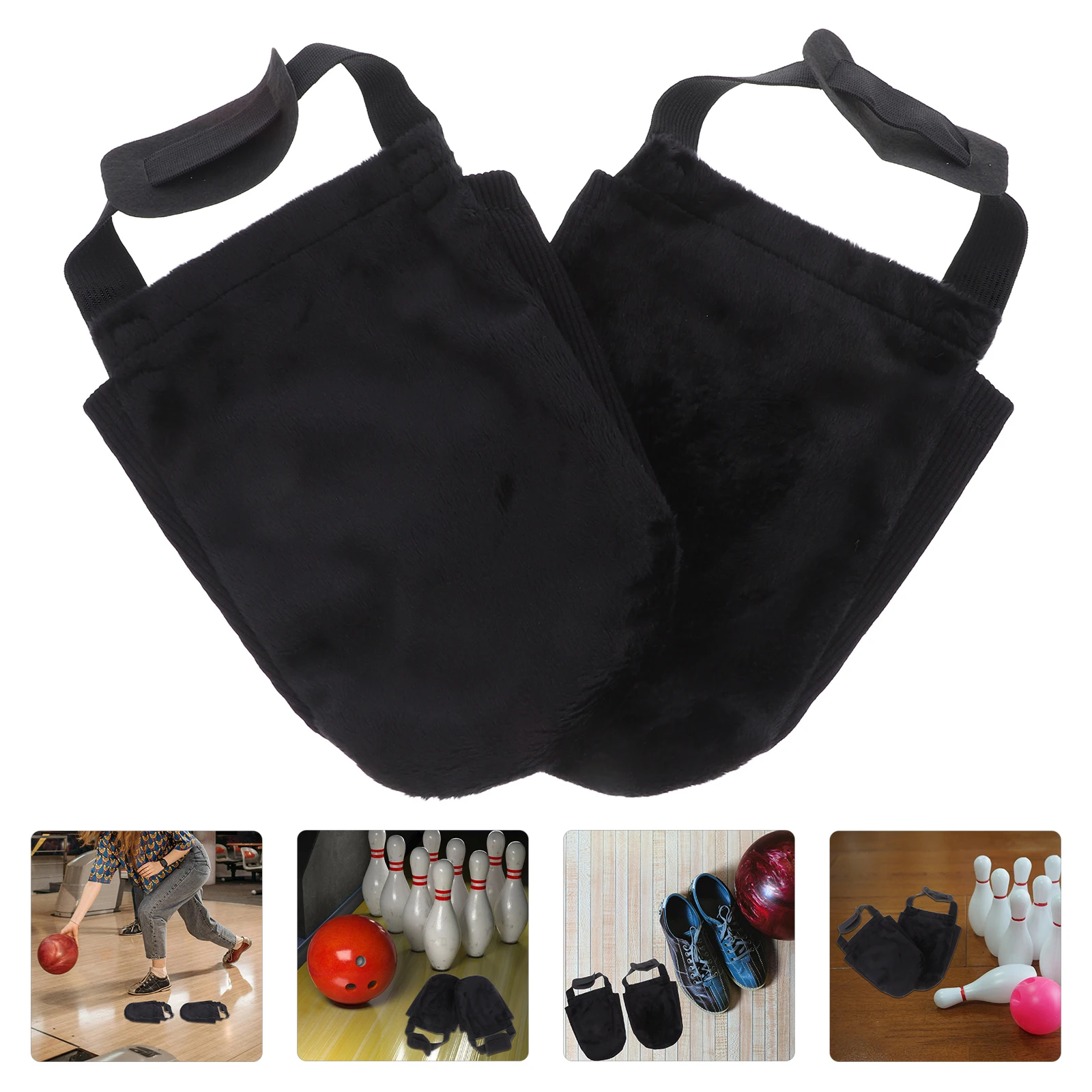 

Bowling Shoe Covers Bowl Sports Accessories Slipping Slider Mat Reusable Cotton Flannelette Convenient Cover For Bowling