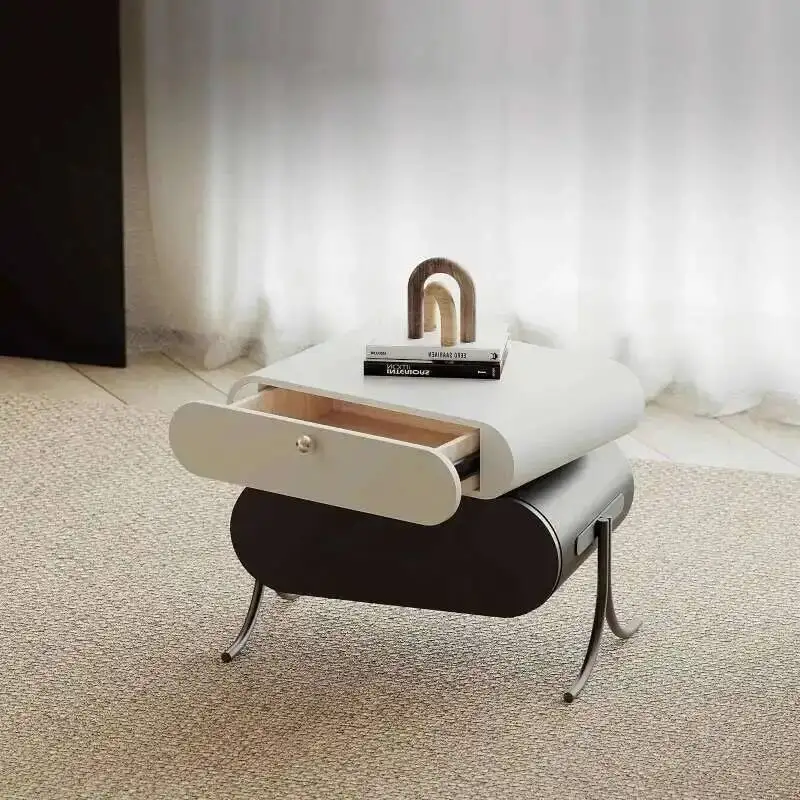 Trendy Night Table Nordic Aesthetic Simple Luxury Night Table Storage Italian Storage Muebles De Dormitorio Bedroom Furniture