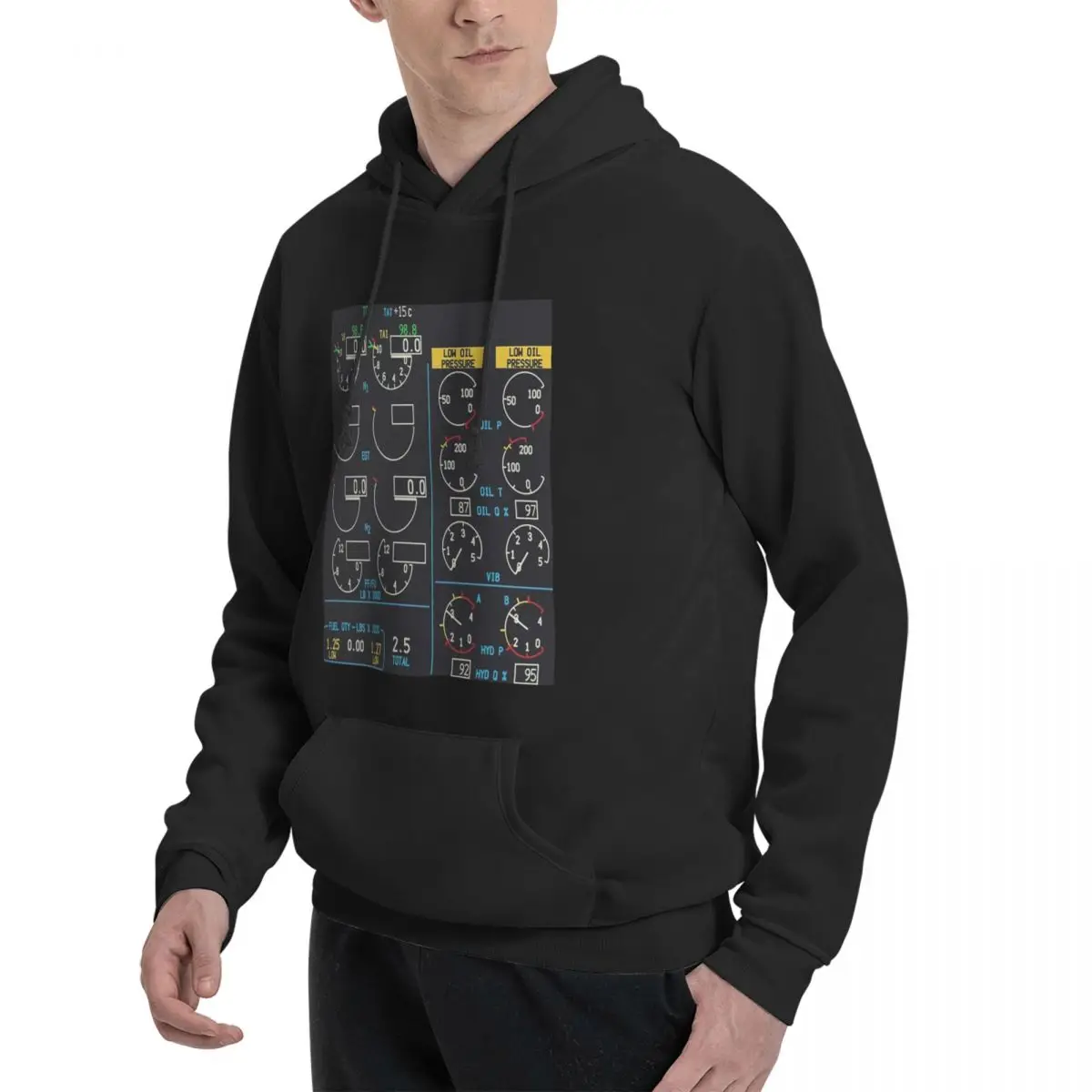 BOEING 737 NG ENGINE INSTRUMENT PANEL Hoodies Men's Women Casual Pullover Sweatshirt Hip Hop Long Sleeve Hooded Autumn Winter