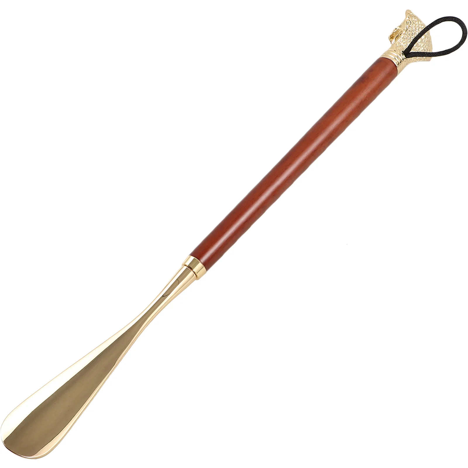 Shoe Horn Extra Long Handle Zinc Alloy Wood Shoehorn For Adults Portable Travel Shoe Helper Home Boot