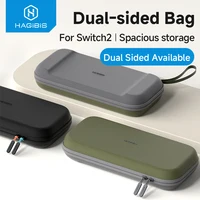 Hagibis Estuche de transporte para Nintendo Switch 2 Estuche de viaje portátil de carcasa dura Bolsa de doble cara para accesorios NS 10 cartuchos de juego
