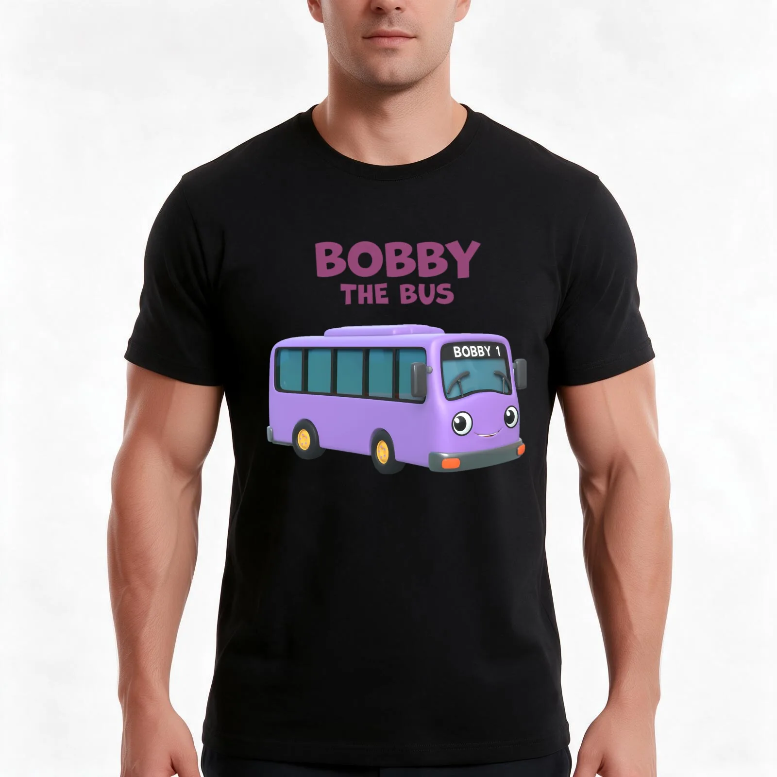Garage Geckos NEW BOBBY THE BUS FOR Garage Geckos T-Shirt, Summer Casual Cotton Tee, Oversized Streetwear Tops, Unisex Men Women